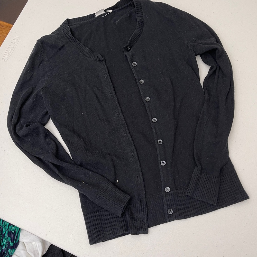 Gap black cardigan sweatshirt XS